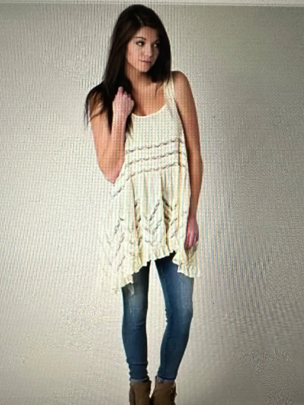 Free People Voile and Lace Polka DotTrapeze Mini. Size medium